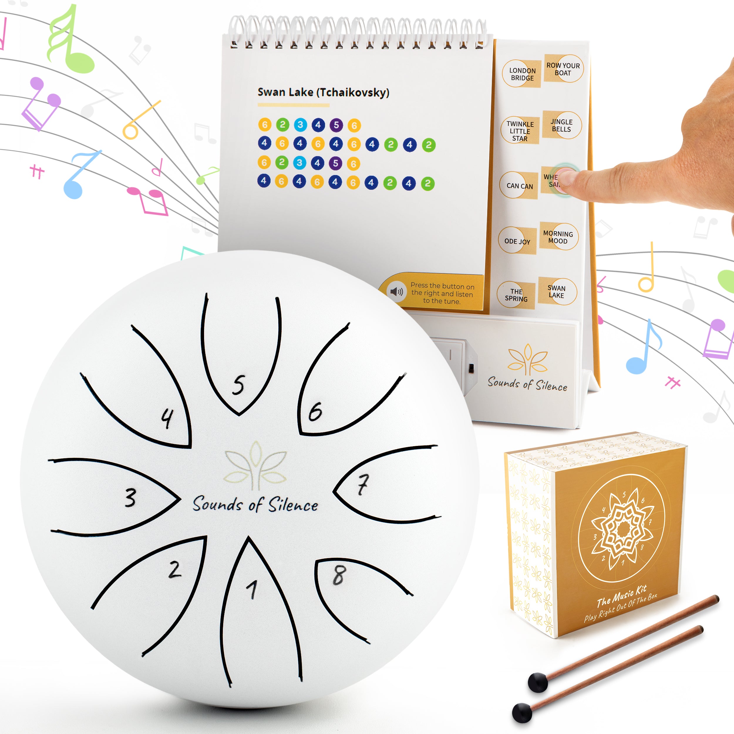 Music Kit - Steel Tongue Drum And Audio Songbook